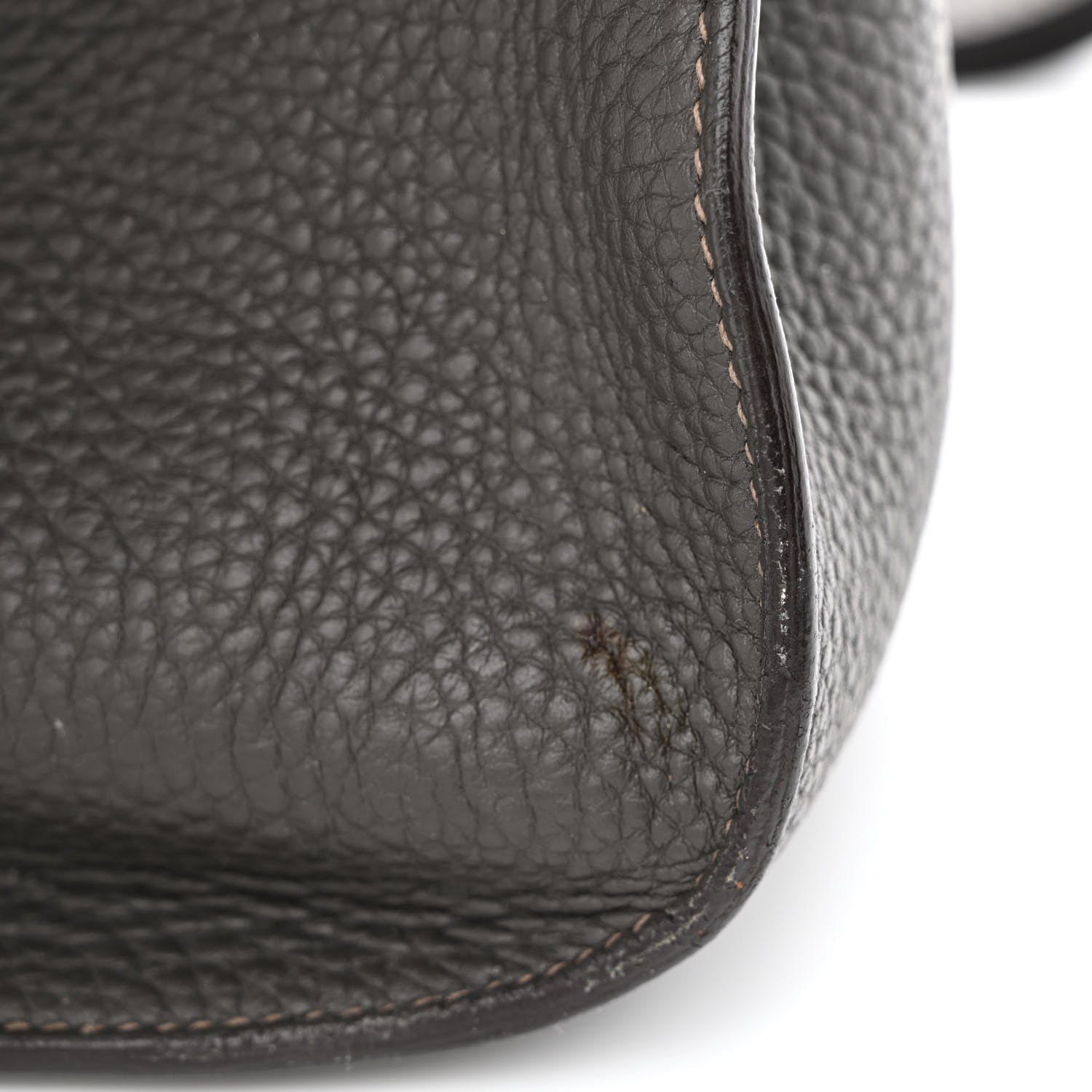 Hermes Taurillon Clemence Eclat Jypsiere 28 Etain Etoupe 14 of 16