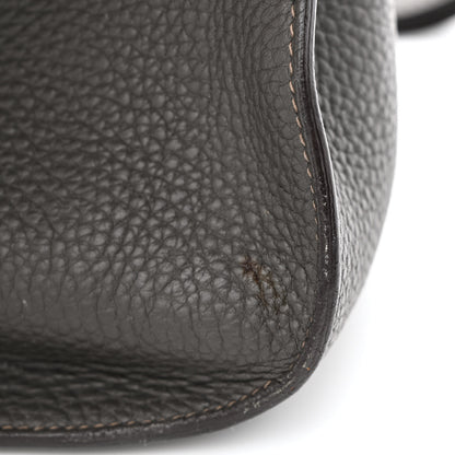 Hermes Taurillon Clemence Eclat Jypsiere 28 Etain Etoupe 14 of 16