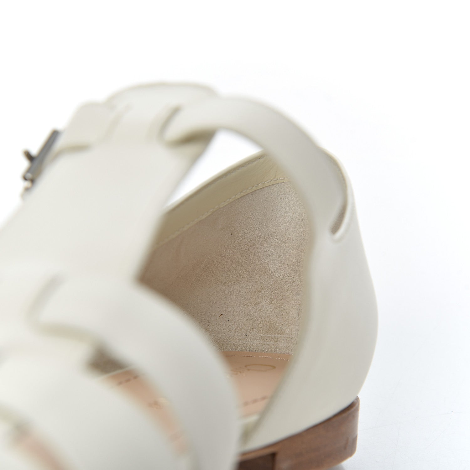 Christian Dior Calfskin Sauvage Ballerina Flat 40 Ivory 11 of 16