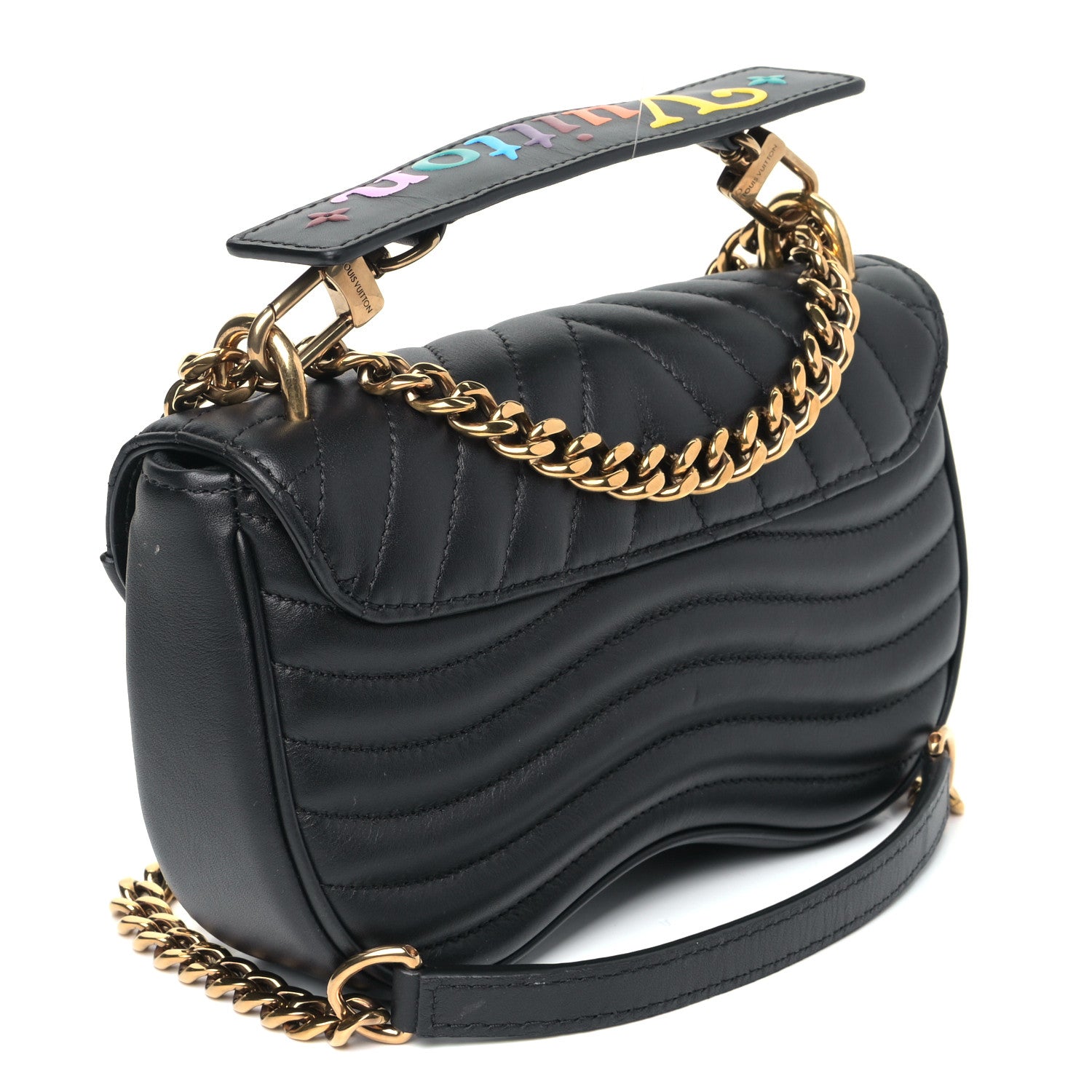 Louis Vuitton Calfskin New Wave Chain Black 2 of 5