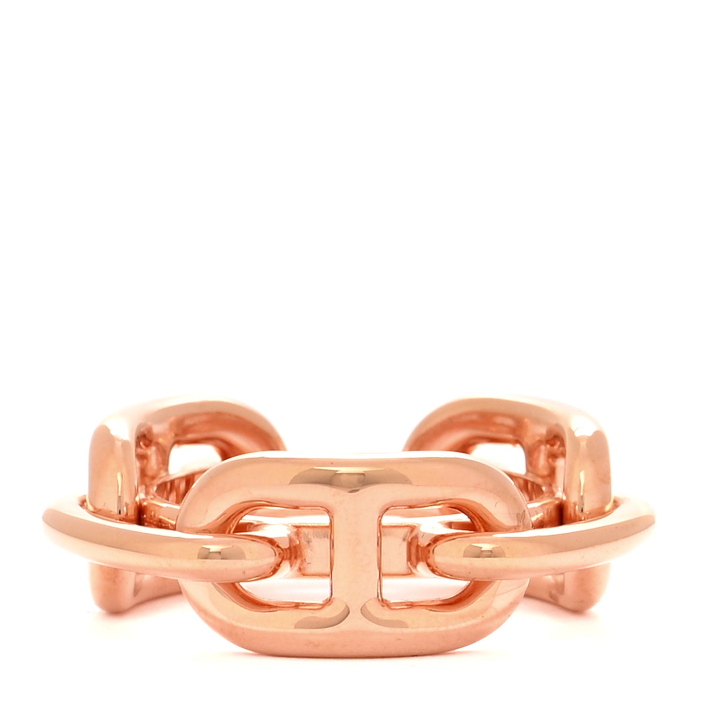 Plated Brass Regate Scarf Ring Plaqué Or Rose