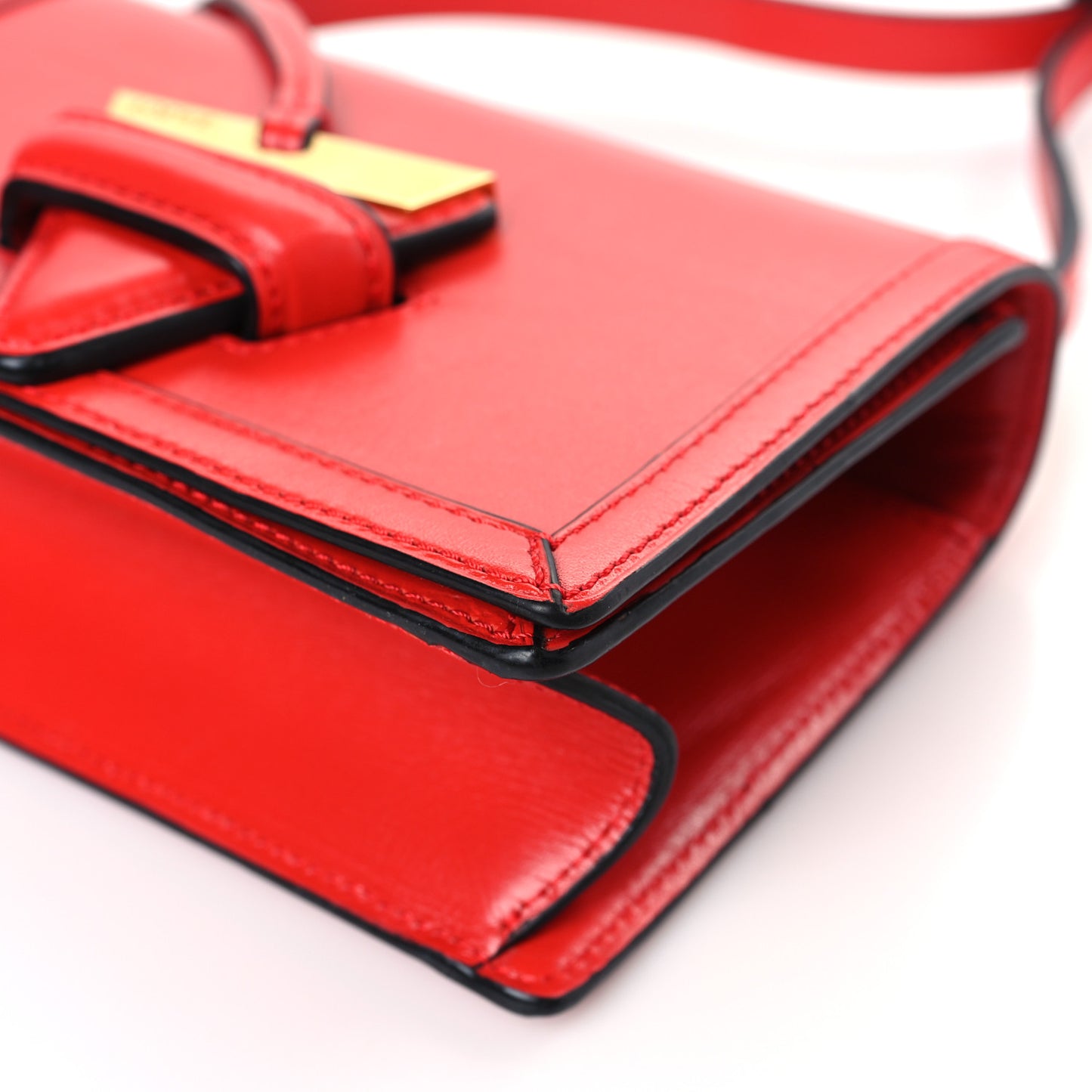 Calfskin Small Barcelona Shoulder Bag Red