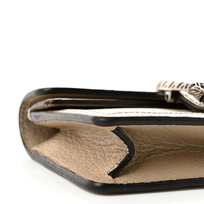 Gucci GG Supreme Monogram Textured Dollar Calfskin Super Mini Dionysus Shoulder Bag Beige Mystic White Oatmeal 9 of 12