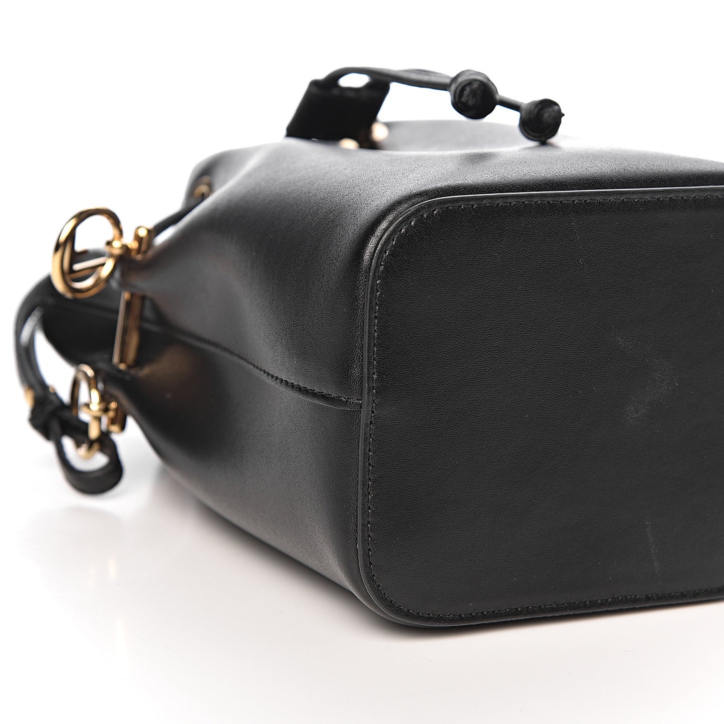 Vitello Liberty Lucido F is Fendi Mini Mon Tresor Bucket Bag Black
