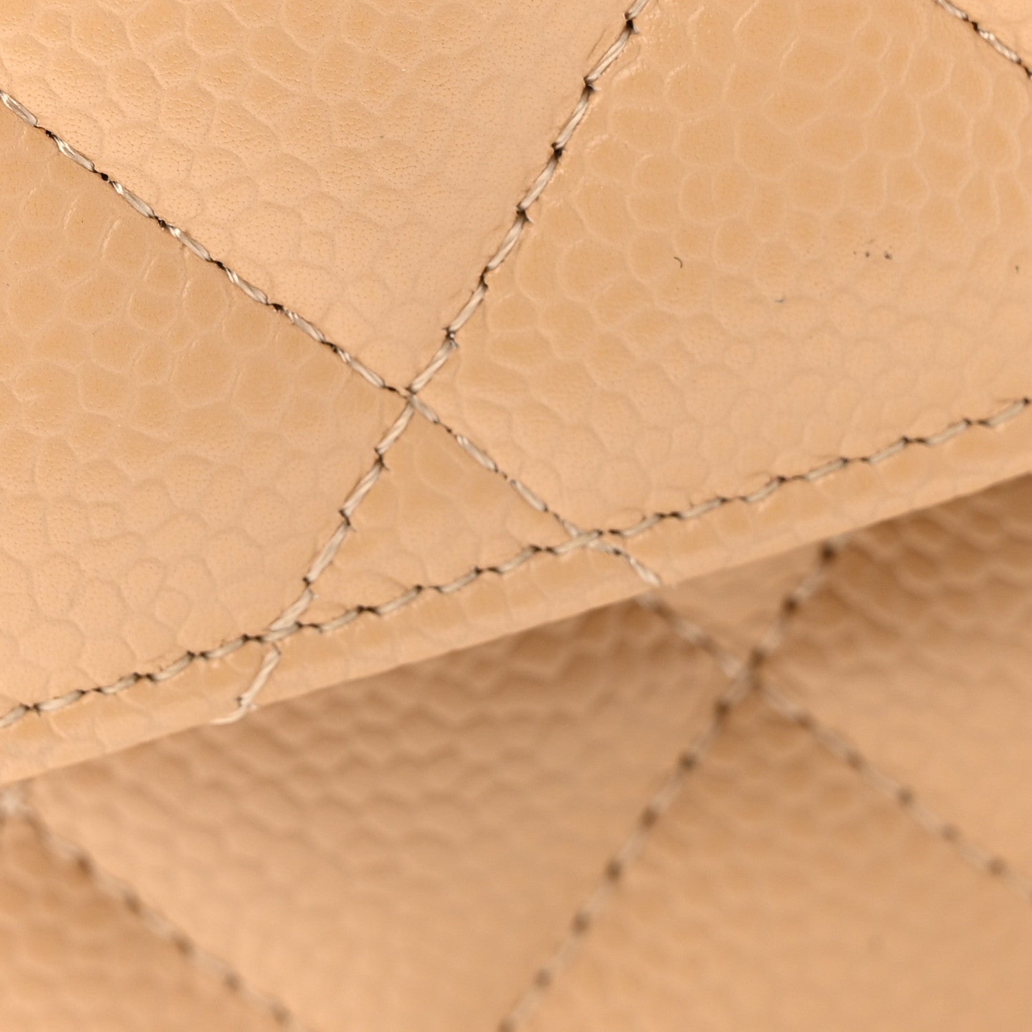 Chanel Caviar Quilted Medium Double Flap Beige Clair 13 of 14