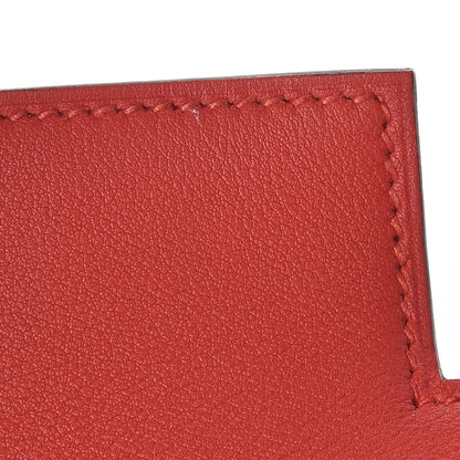 Hermes Swift Kelly Pochette Clutch Rouge Tomate 24 of 26