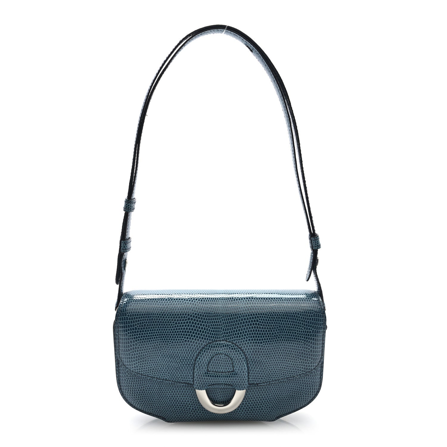 Hermes Niloticus Lizard Cherche Midi 18 Bleu Petrole 1 of 11