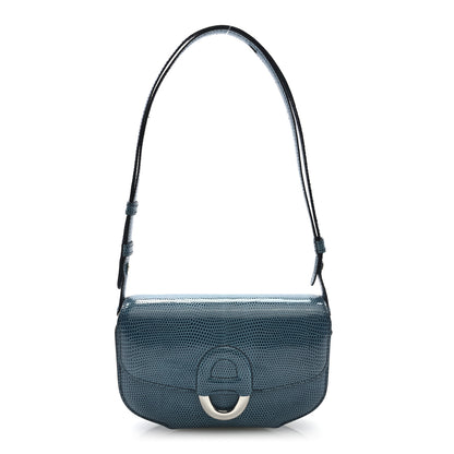 Hermes Niloticus Lizard Cherche Midi 18 Bleu Petrole 1 of 11