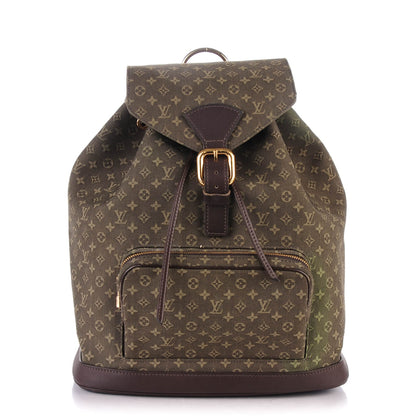Louis Vuitton Mini Monogram Montsouris GM Backpack Kaki 1 of 8
