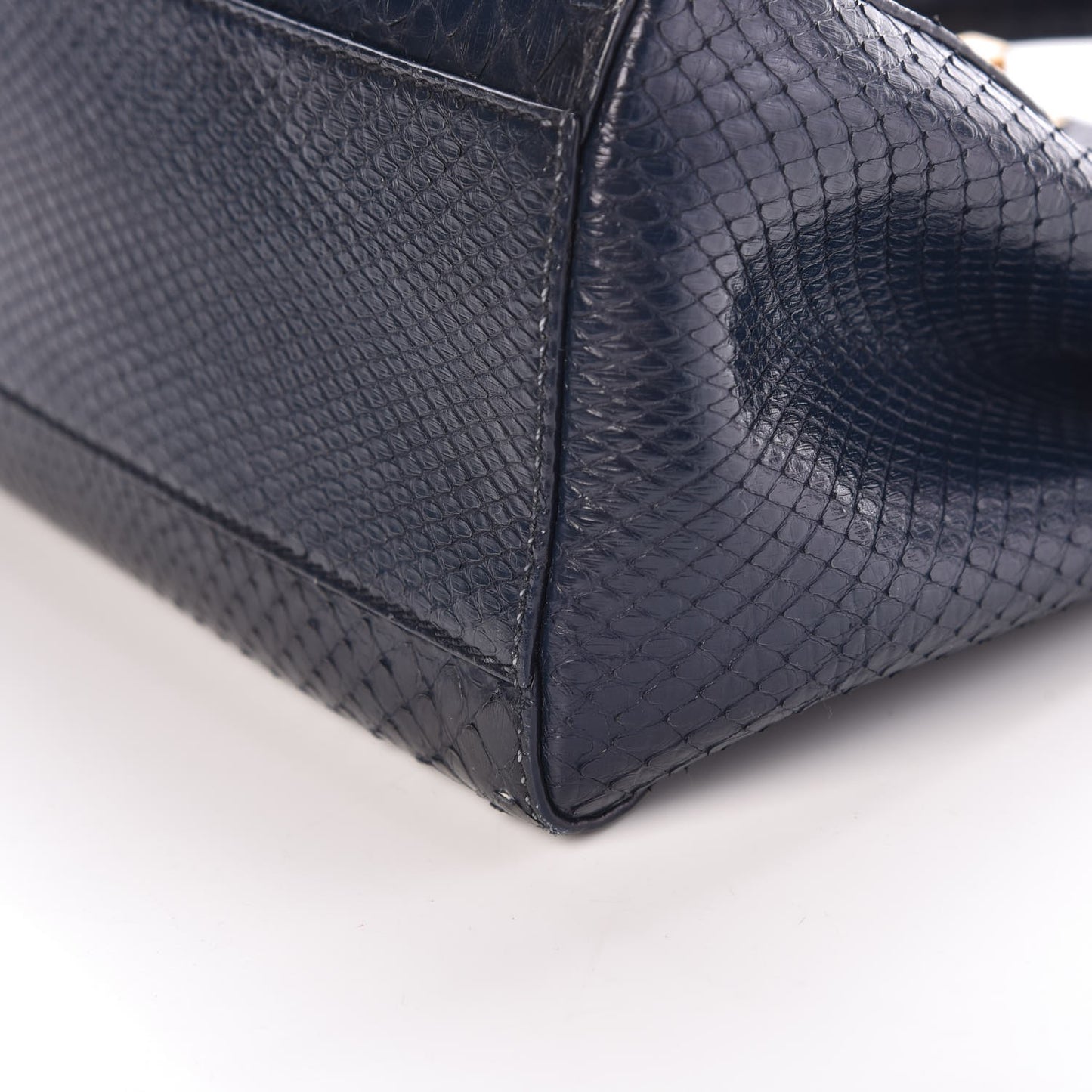 Python Mini Peekaboo Iconic Satchel Blue