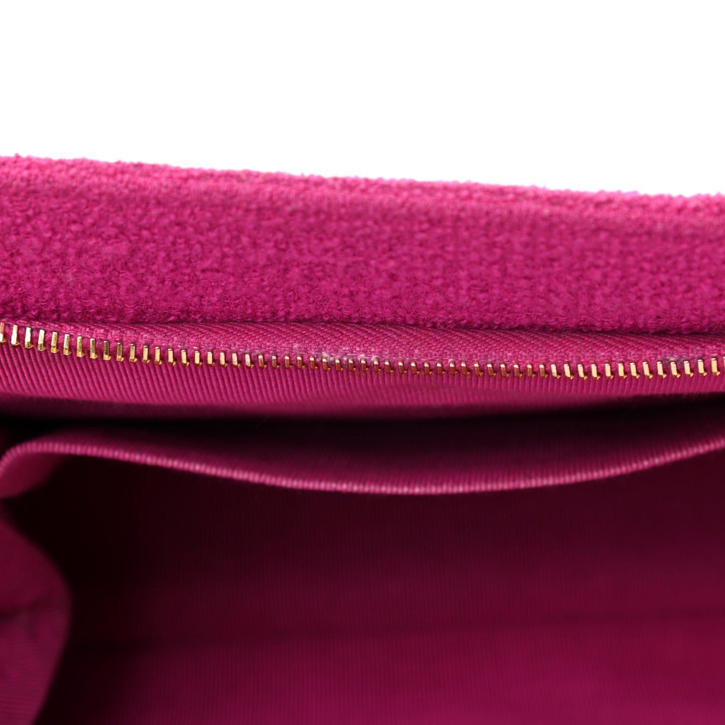 Wool Quilted Shoulder Bag Pink