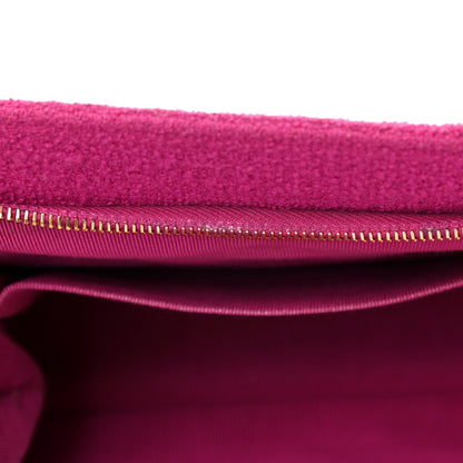 Chanel Wool Quilted Shoulder Bag Pink 15 of 20