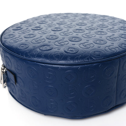 Gucci Textured Dollar Calfskin Web Debossed GG Kids Backpack Blue Agata 9 of 10