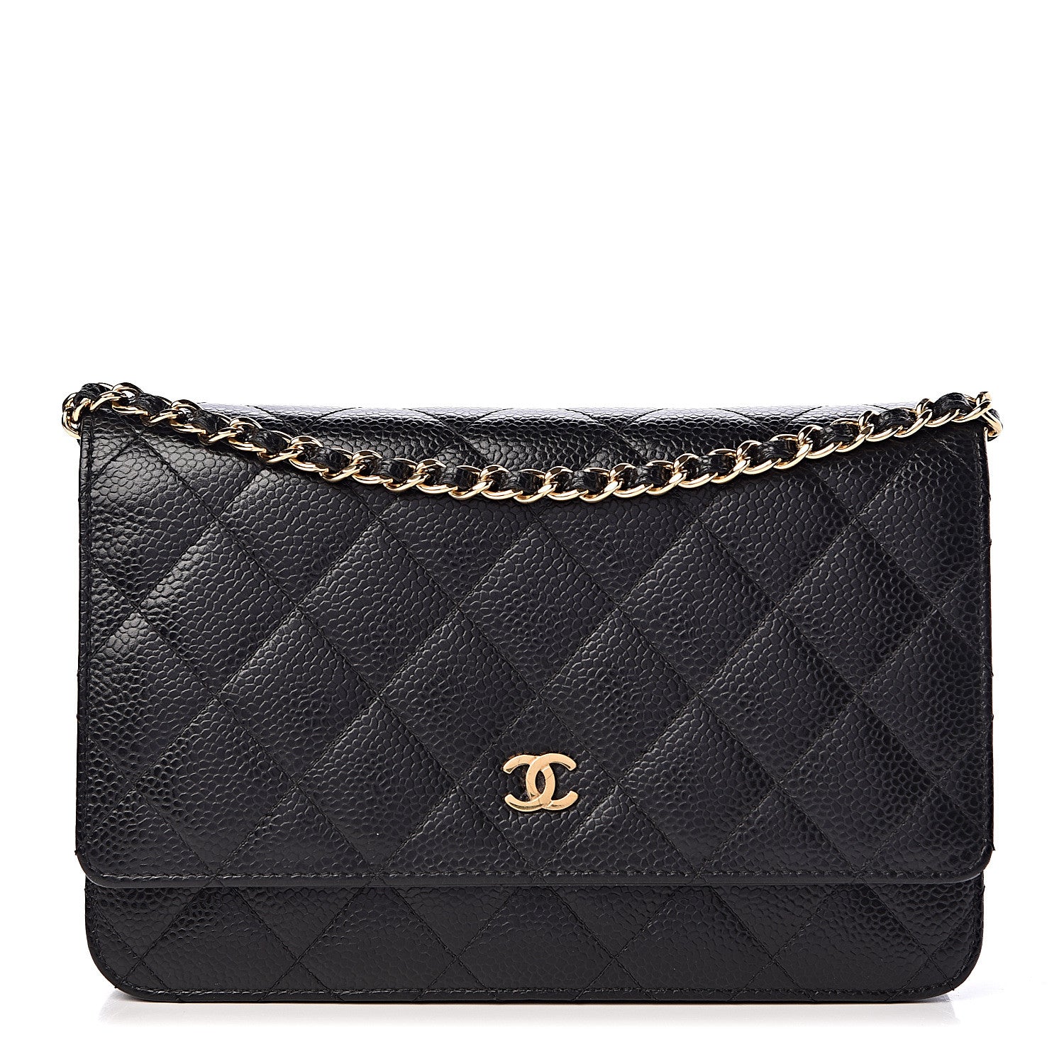 Chanel Caviar Quilted Wallet On Chain WOC Black 1 of 15