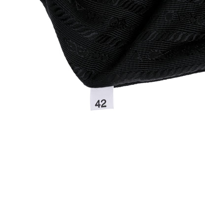 Prada Grace Lux Triangle Logo Embossed Triangle Wristlet Pouch White 6 of 9