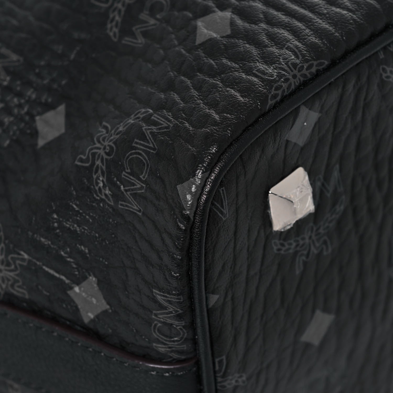 MCM Visetos Small Essential Drawstring Bucket Bag Black 11 of 15