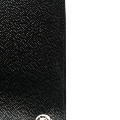 Saint Laurent Grain De Poudre Medium Classic Monogram Kate Satchel Black 16 of 17