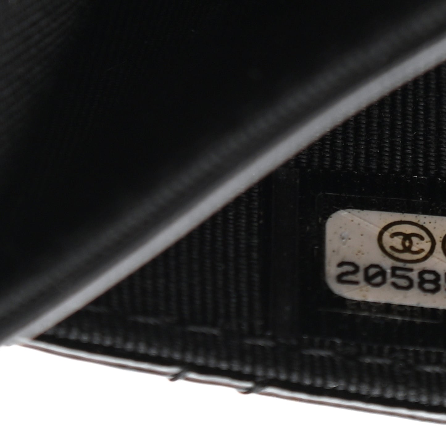 Patent Quilted Flap Card Holder Black