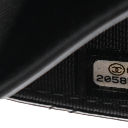 Chanel Patent Quilted Flap Card Holder Black 7 of 8