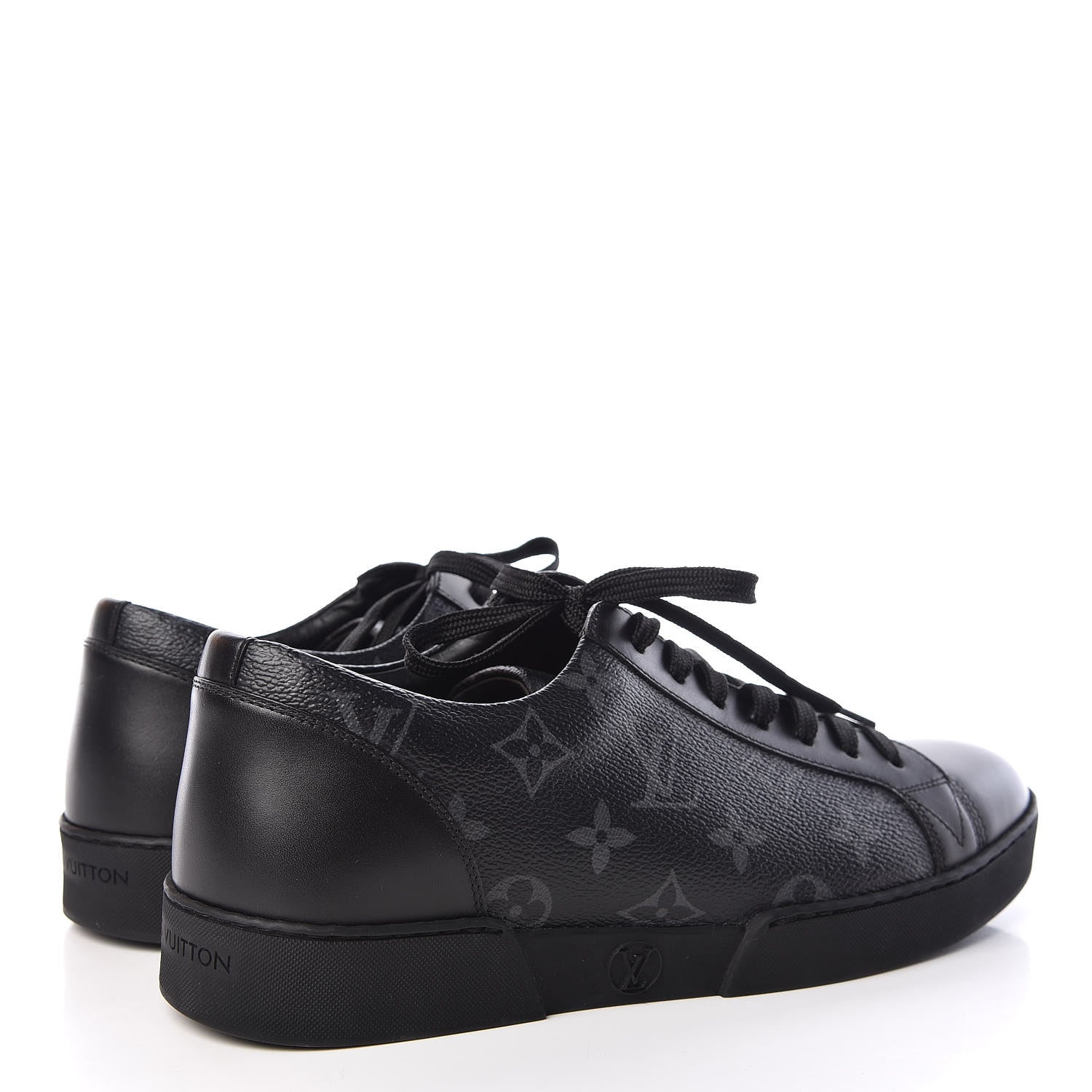 Louis Vuitton Calfskin Monogram Eclipse Match Up Sneakers 6 4 of 9