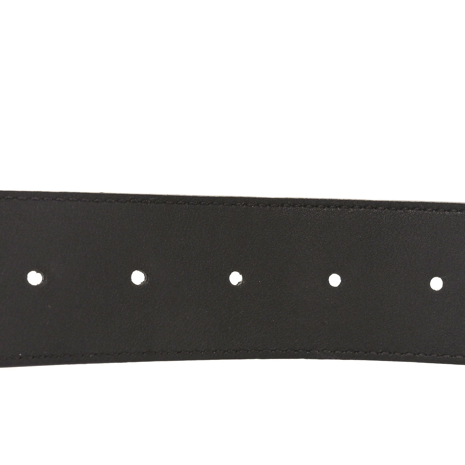 Gucci Textured Calfskin Double G 40mm Belt 80 32  Dark Cocoa 3 of 5