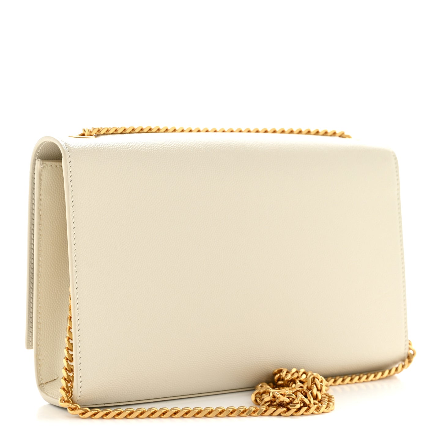 Grain De Poudre Medium Classic Monogram Kate Satchel Crema Soft