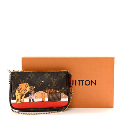 Louis Vuitton Monogram 2018 Christmas Animation Mini Cats Pochette Accessories 8 of 8