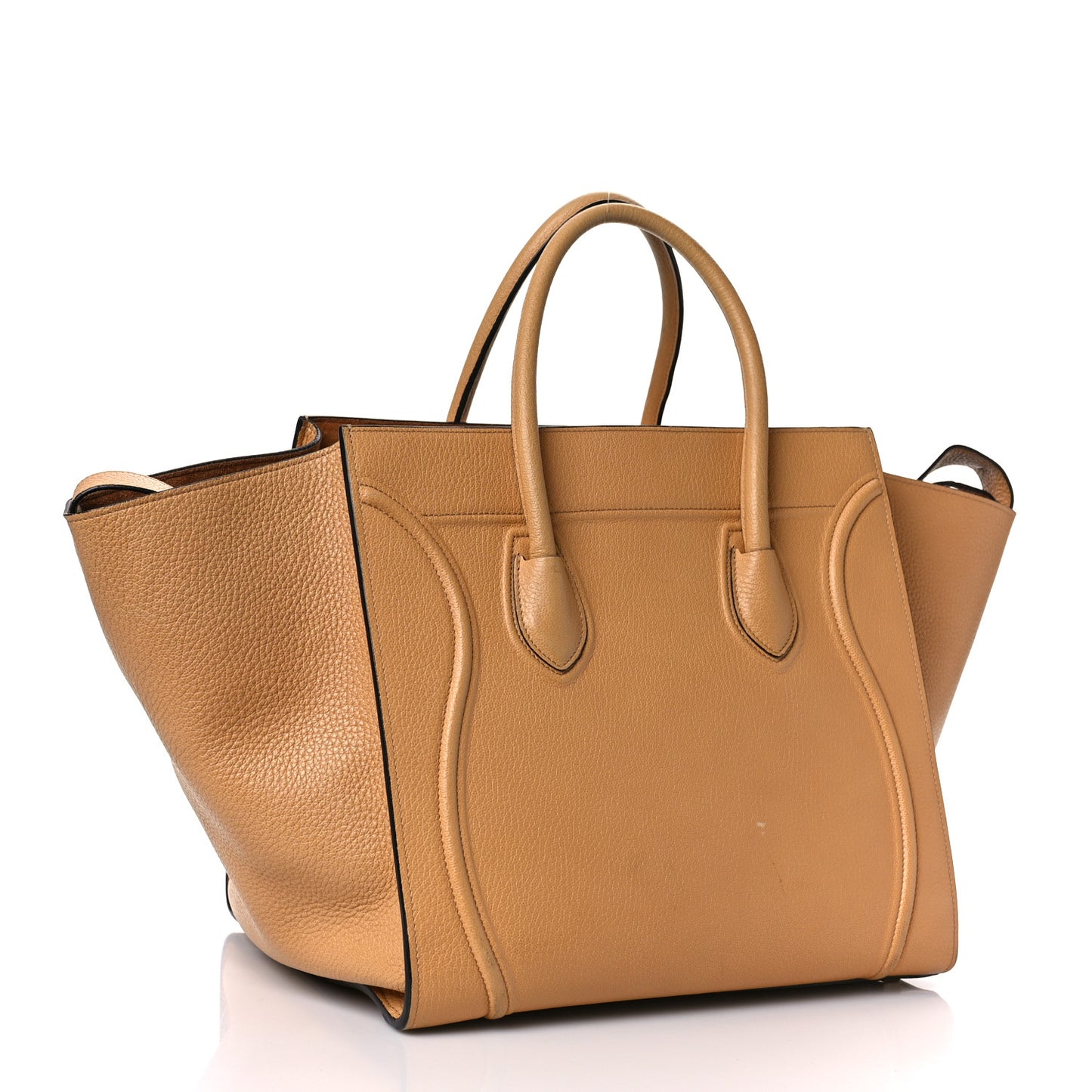 Baby Grained Calfskin Medium Phantom Luggage Camel