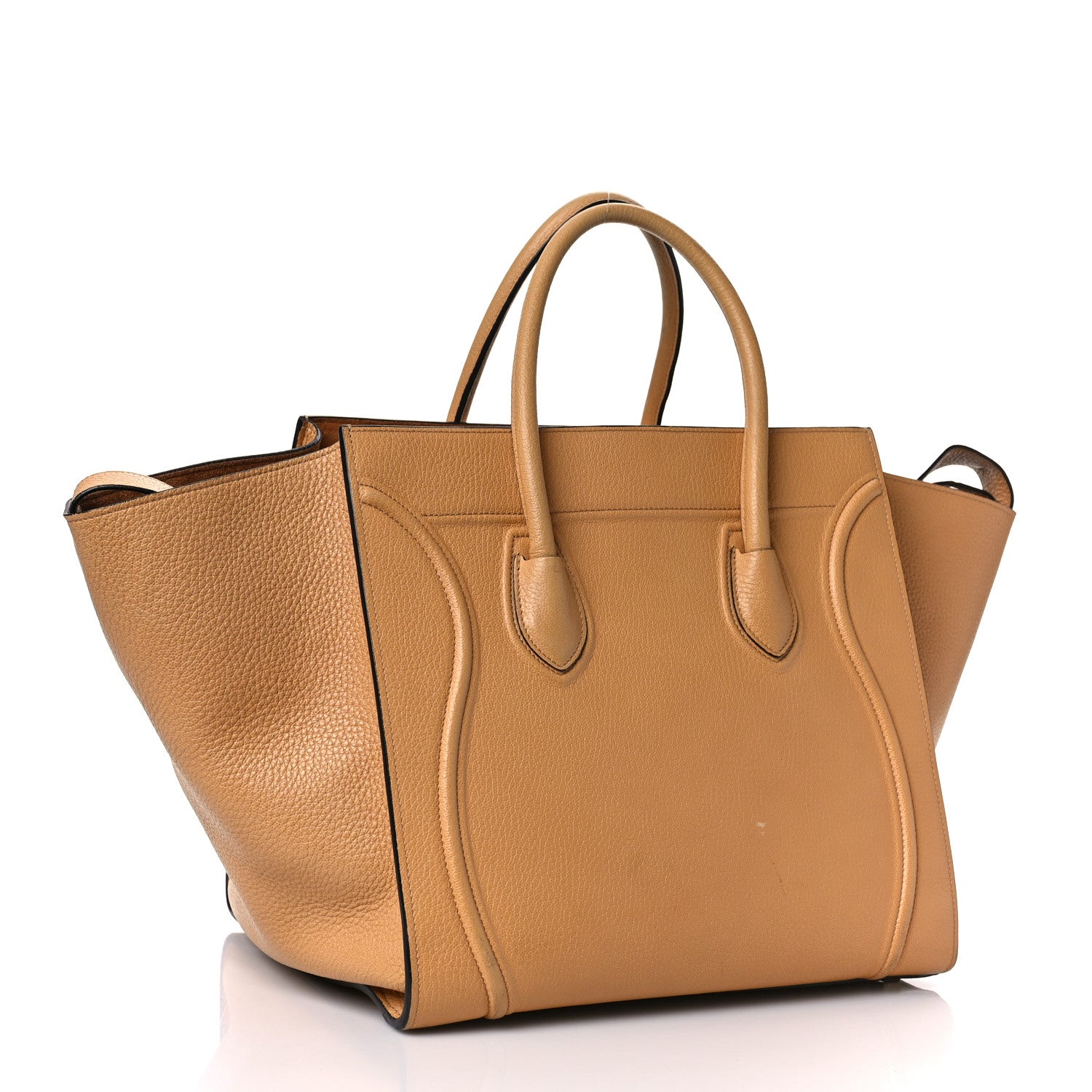 Celine Baby Grained Calfskin Medium Phantom Luggage Camel 3 of 9