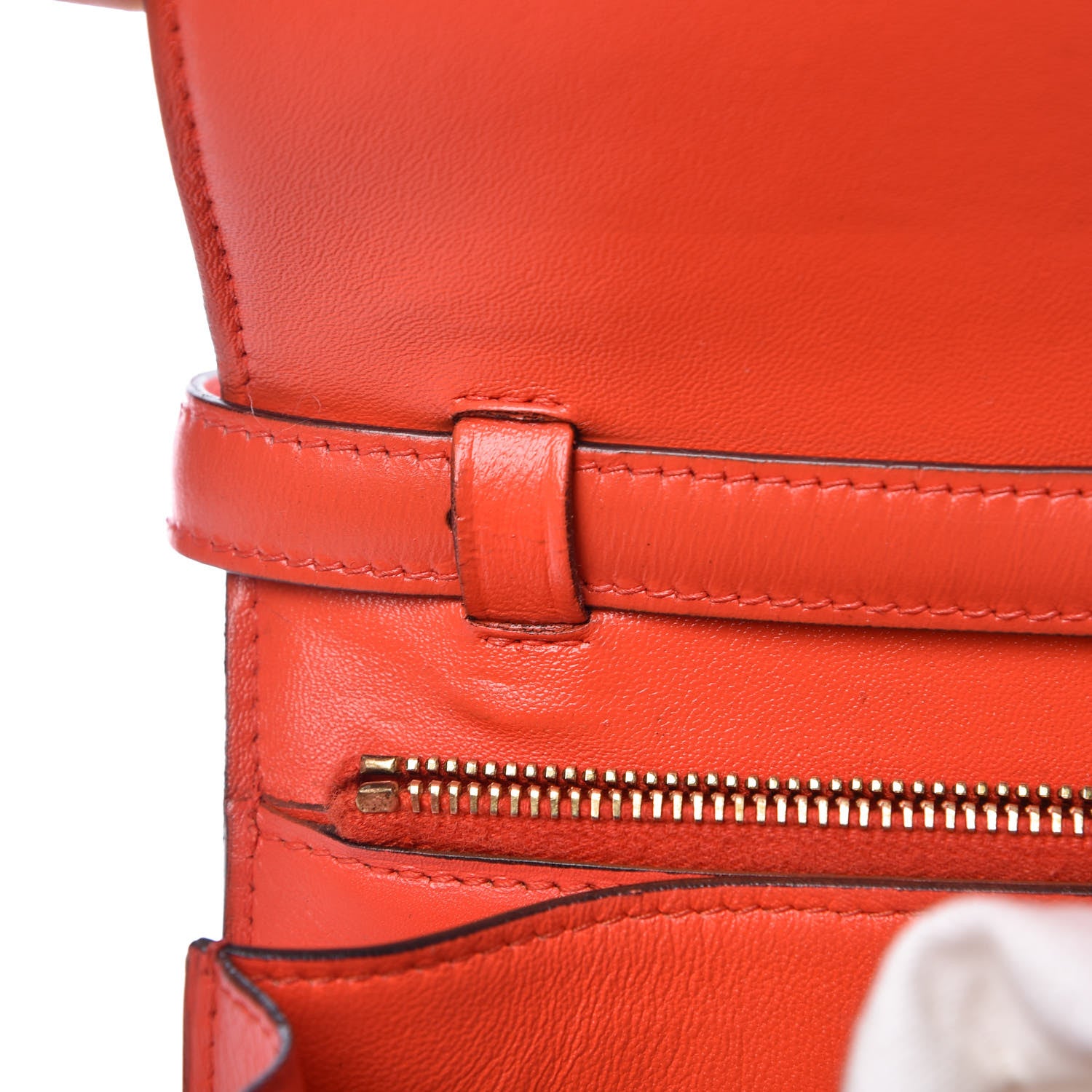 Celine Box Calfskin Medium Classic Box Flap Bag Poppy 12 of 14