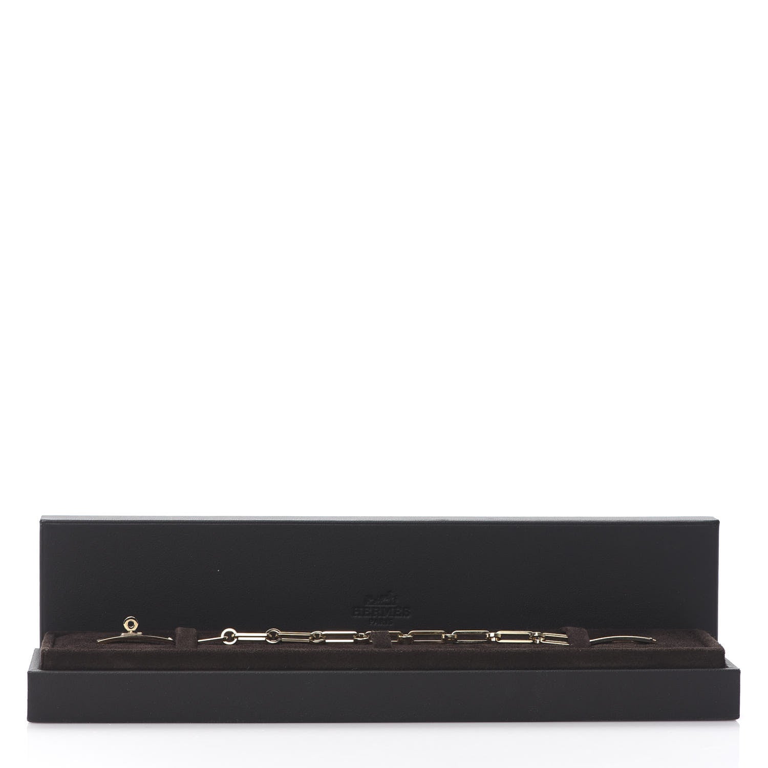 Hermes 18K Yellow Gold Diamond PM Kelly Chaine Bracelet ST 5 of 5