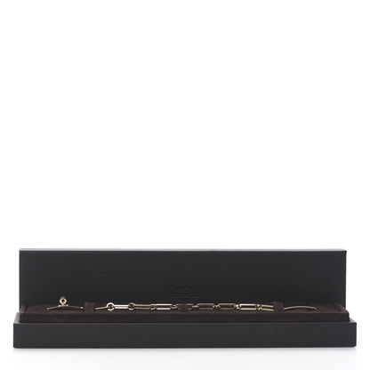 Hermes 18K Yellow Gold Diamond PM Kelly Chaine Bracelet ST 5 of 5