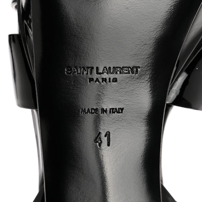 Saint Laurent Patent Tribute 105 Platform Sandals 41 Black 7 of 10