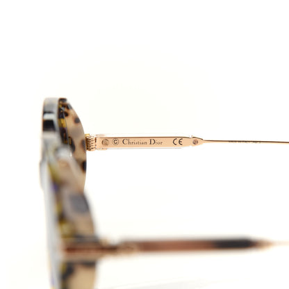 Christian Dior Acetate Leaf Print Umbrage Round Sunglasses Green Foliage 5 of 6