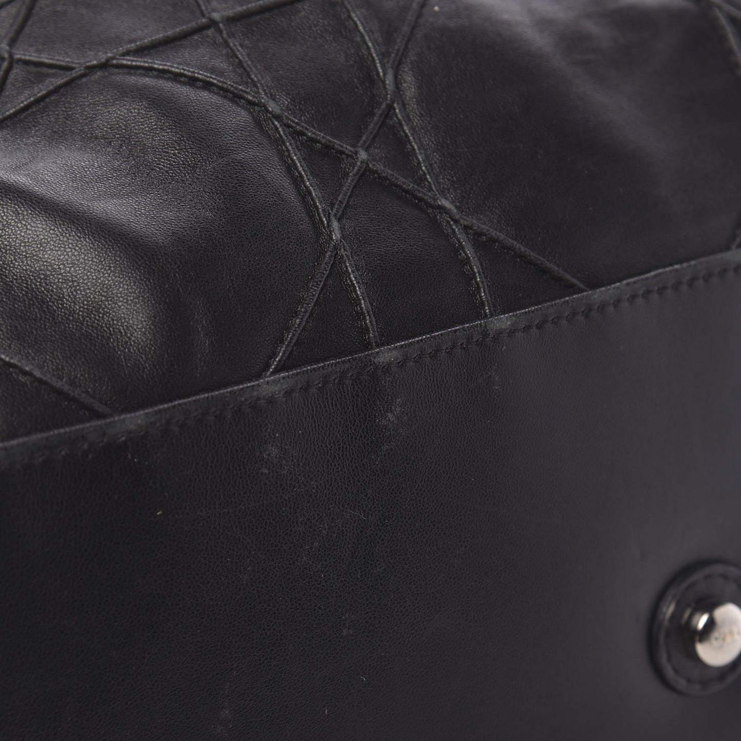 Lambskin Cannage Medium Le Trente Tote Black