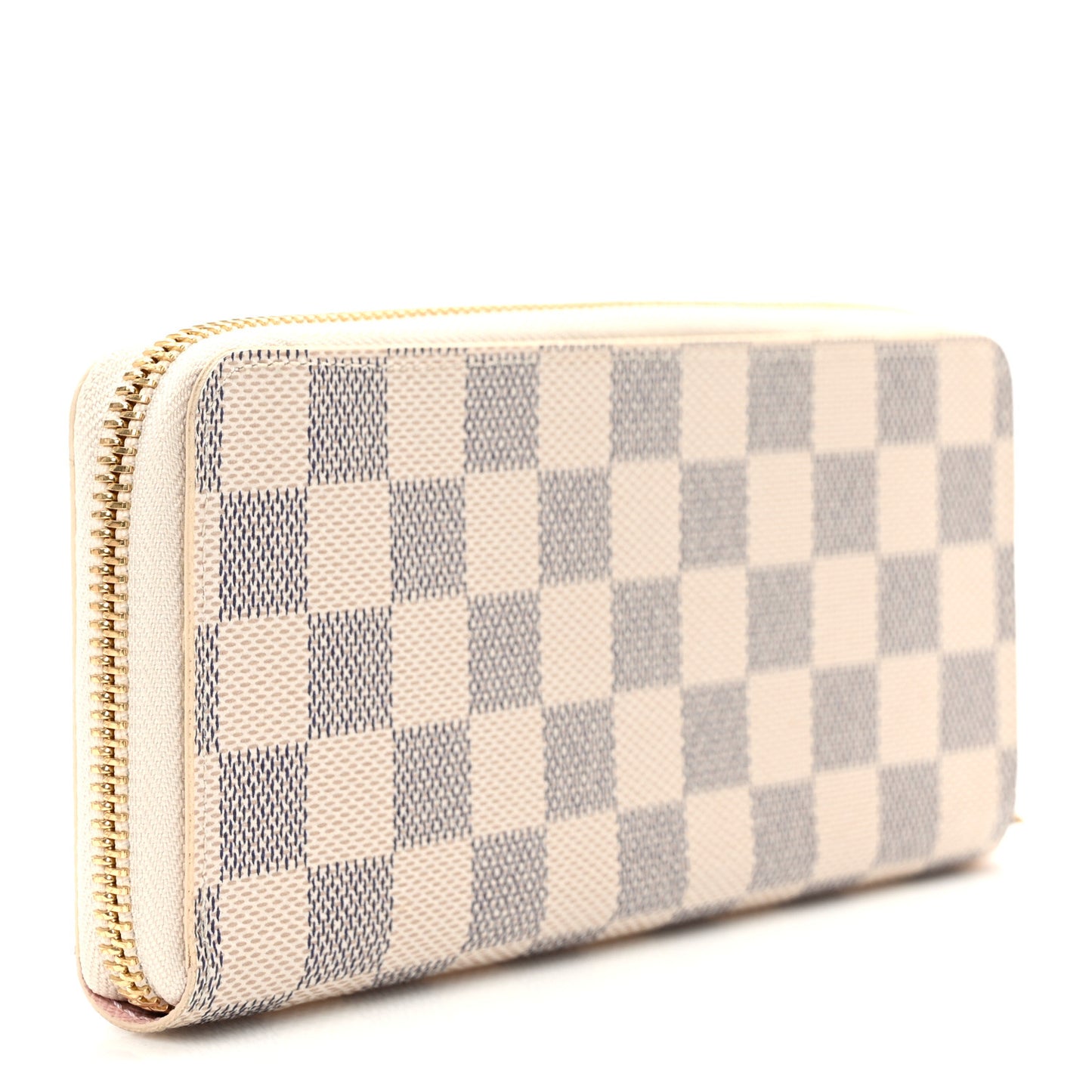 Damier Azur Clemence Wallet Rose Ballerine