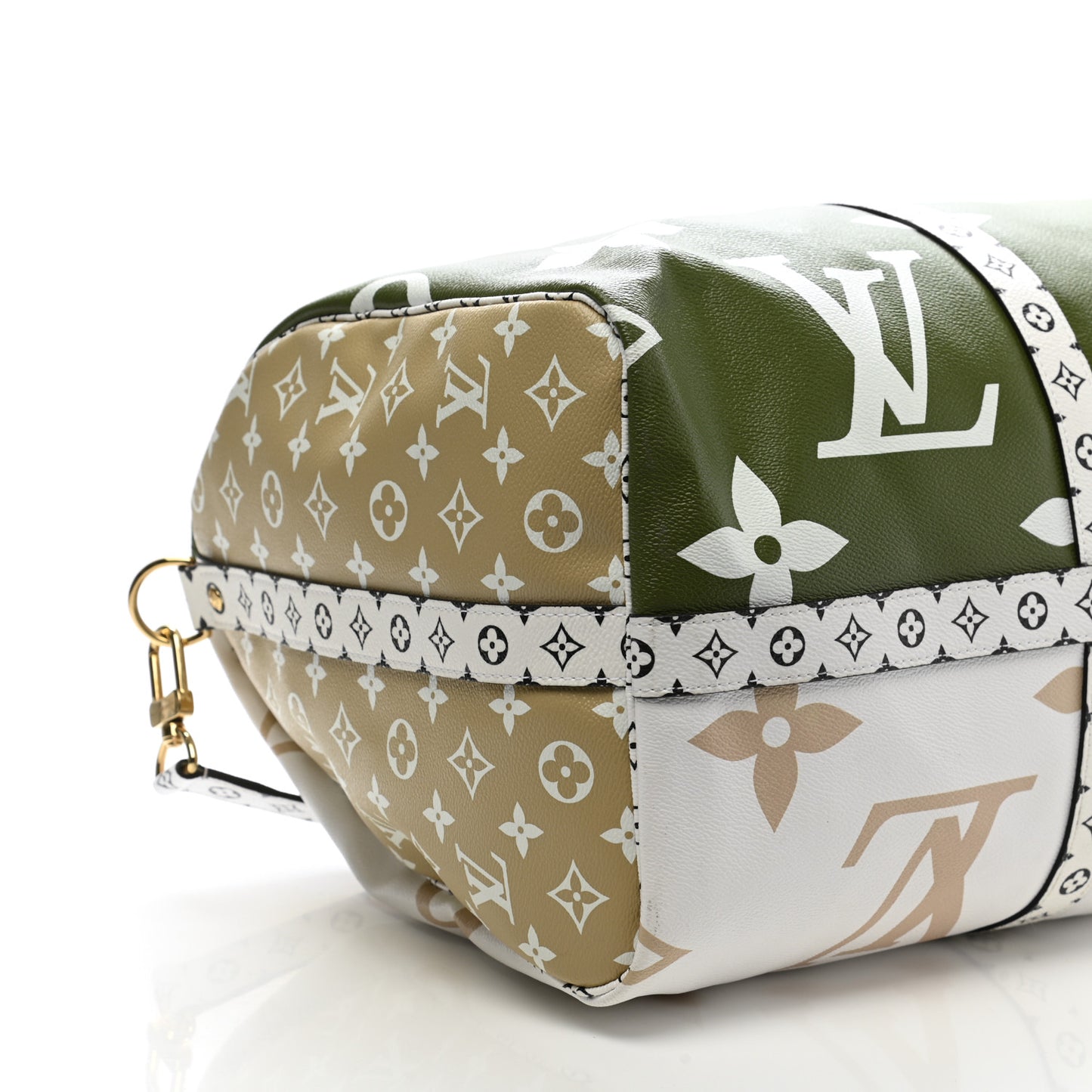 Monogram Giant Keepall Bandouliere 50 Kaki Beige