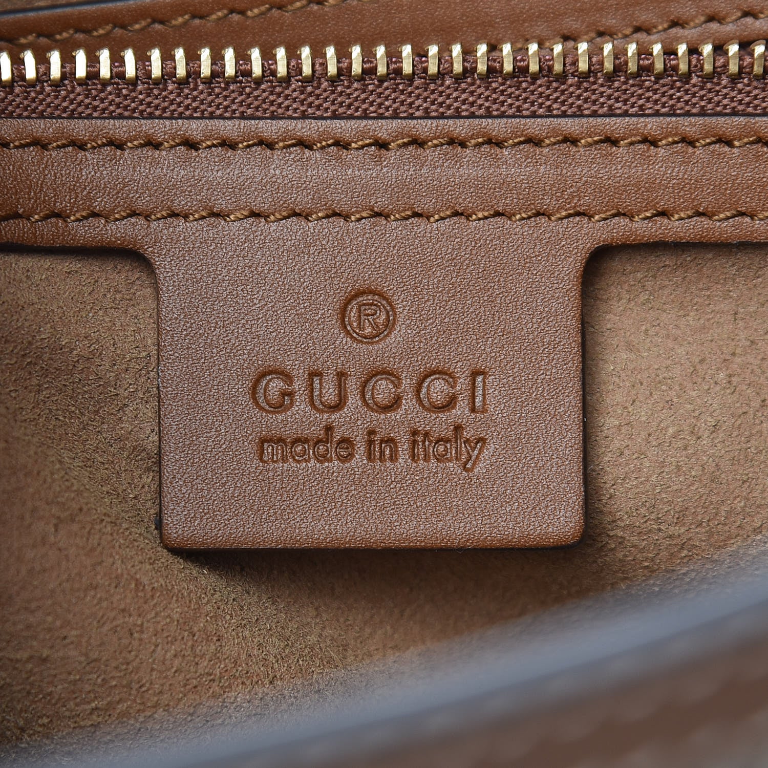 Gucci GG Supreme Monogram Medium Padlock Tote Beige Cuir 6 of 9