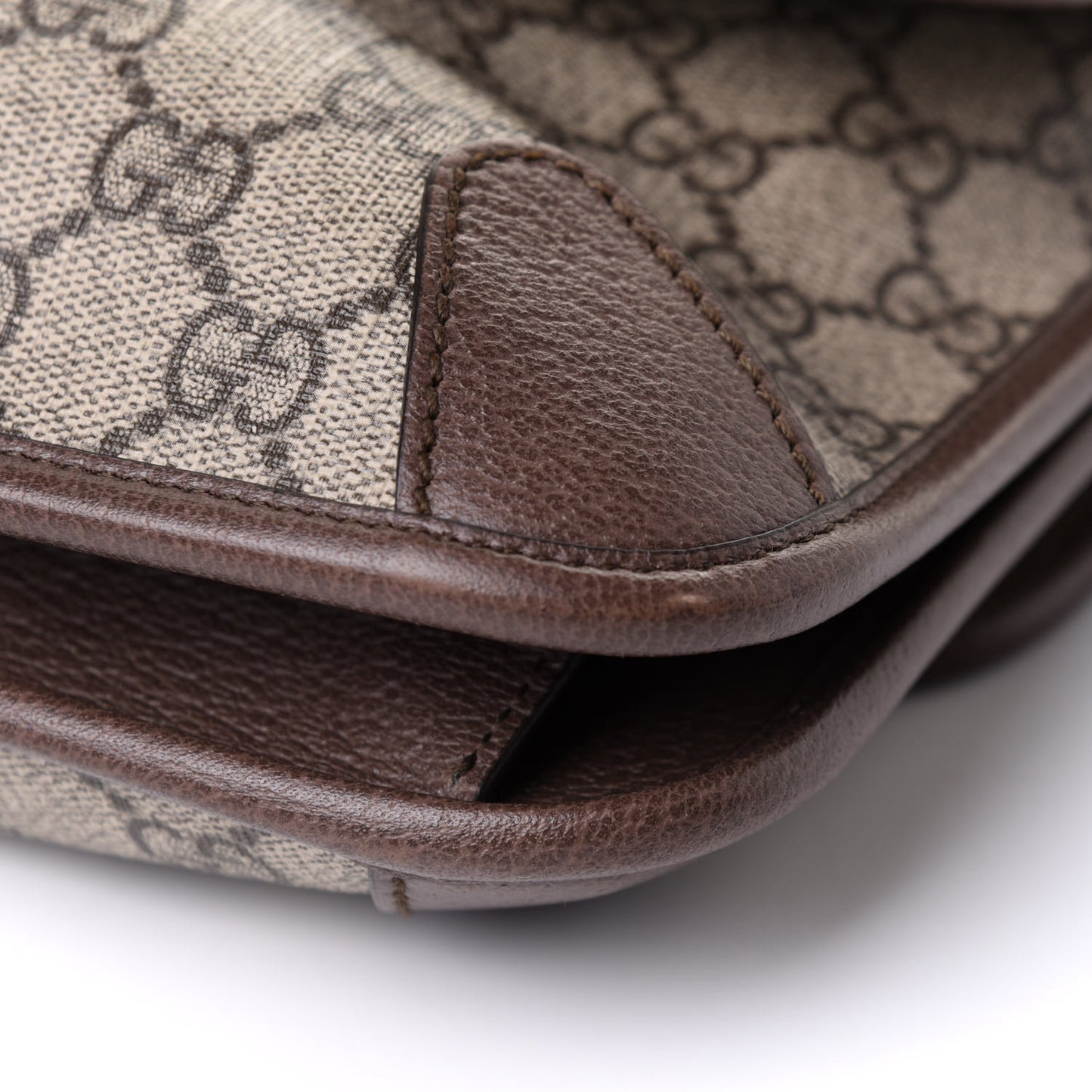 GG Supreme Monogram Web Small Neo Vintage Double Flap Messenger Bag Beige New Acero