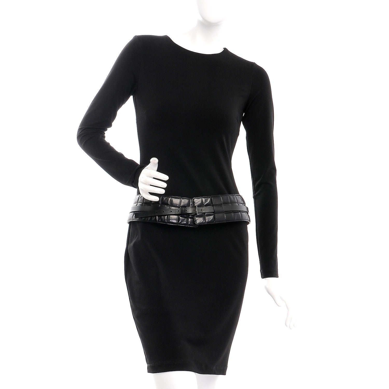 Chanel Lambskin Quilted Chocolate Bar Belt 85 34 Black 2 of 5