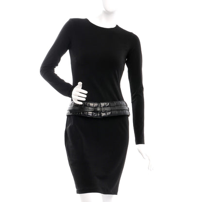 Chanel Lambskin Quilted Chocolate Bar Belt 85 34 Black 2 of 5
