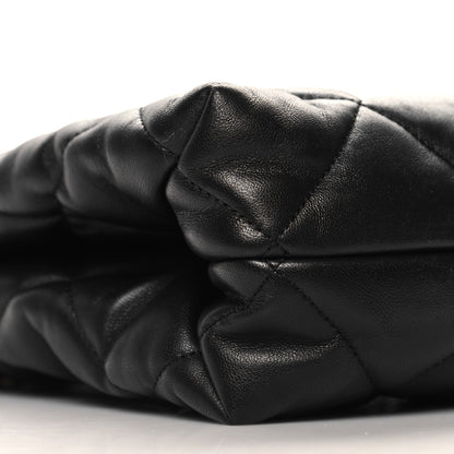 Chanel Lambskin Quilted Small Shopping Bag Black 10 of 11
