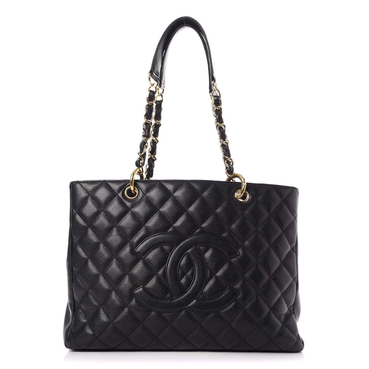 Chanel Caviar Quilted Grand Shopping Tote GST Black 1 of 8