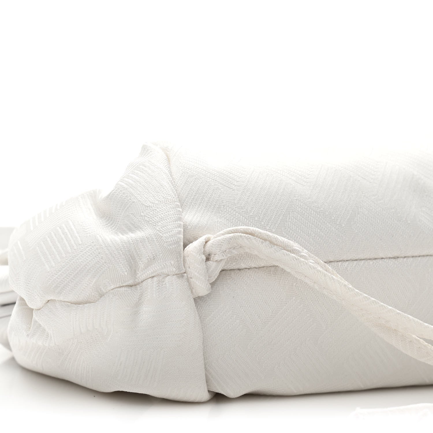 Bottega Veneta Nylon Jacquard Small The Point Triangle Bag Chalk 8 of 11