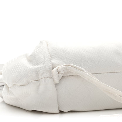 Bottega Veneta Nylon Jacquard Small The Point Triangle Bag Chalk 8 of 11