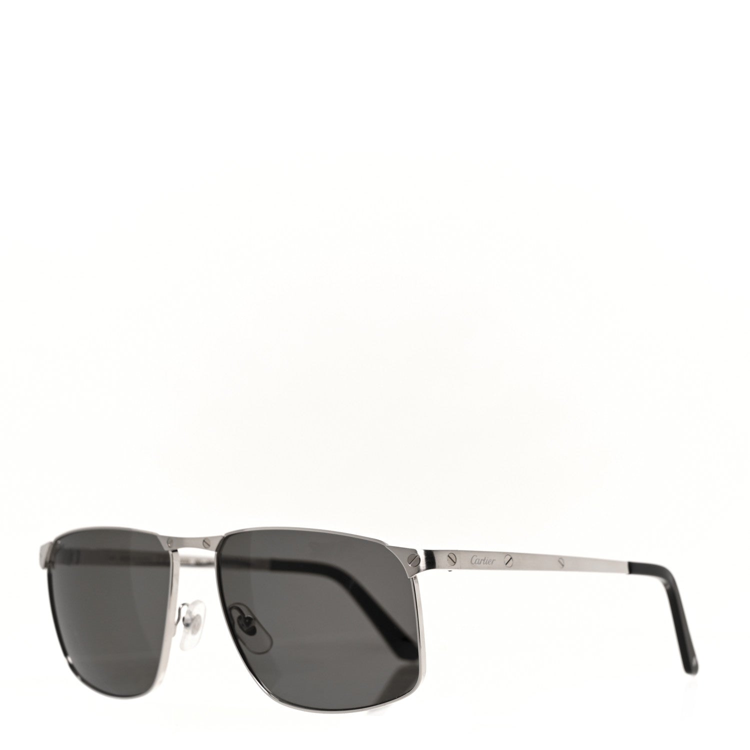 Cartier Metal Pilot Sunglasses CT0322S Silver 1 of 8