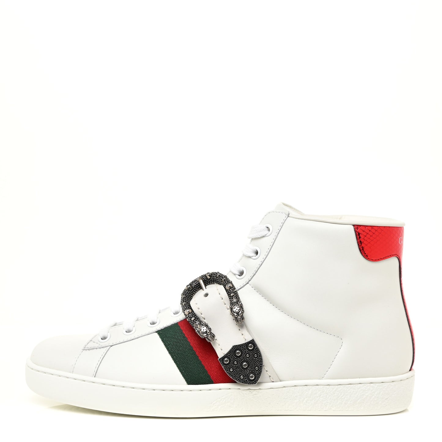 Calfskin Ayers Web Mens Dionysus High Top Sneakers 7 White