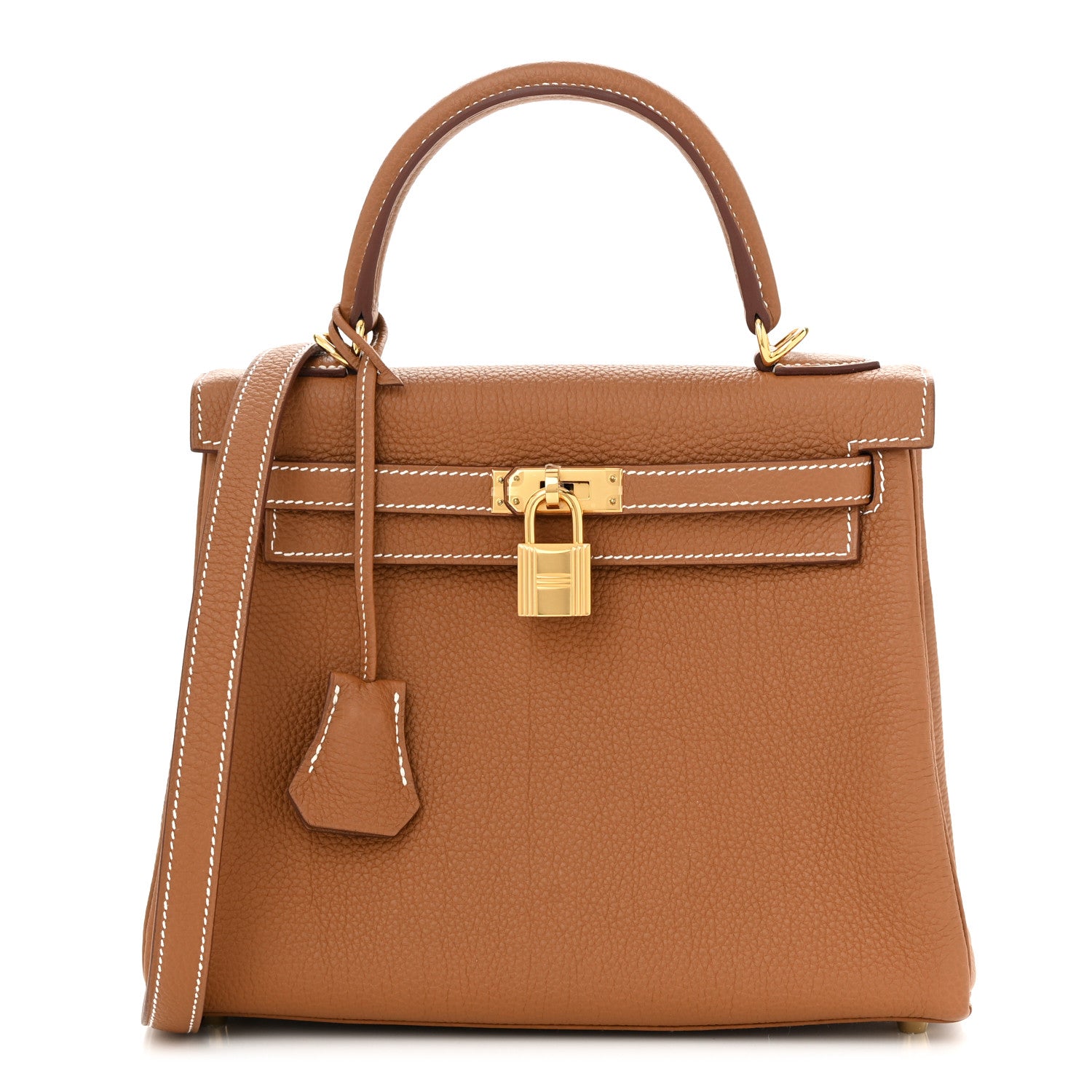 Hermes Togo Kelly Retourne 25 Gold 1 of 11