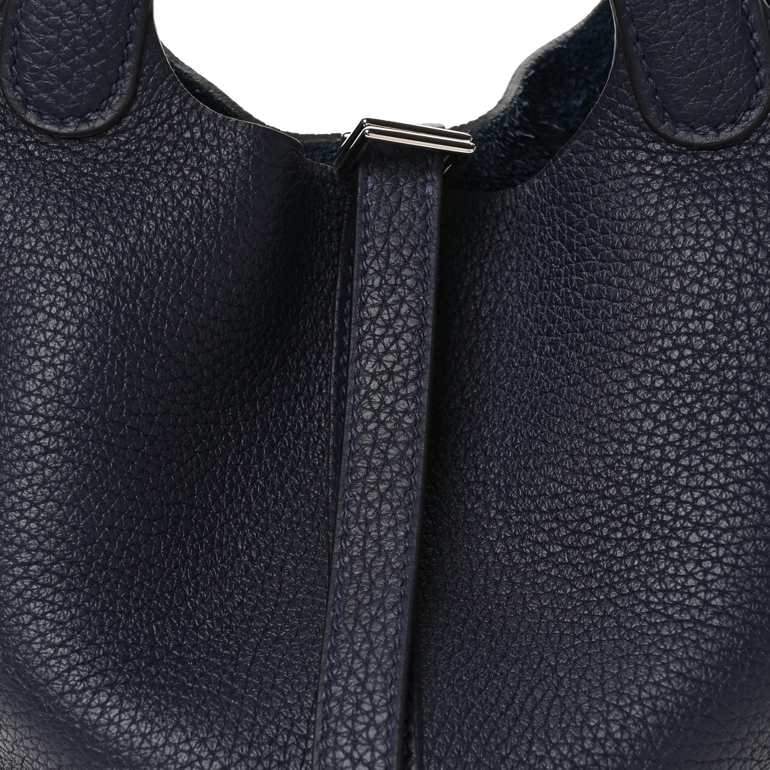 Hermes Taurillon Clemence Picotin Lock 18 PM Bleu Nuit 8 of 13