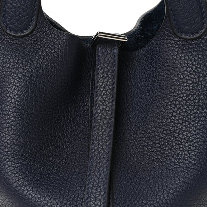 Hermes Taurillon Clemence Picotin Lock 18 PM Bleu Nuit 8 of 13